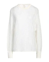 ALYSI ALYSI WOMAN SWEATER OFF WHITE SIZE L MOHAIR WOOL, POLYAMIDE, MERINO WOOL