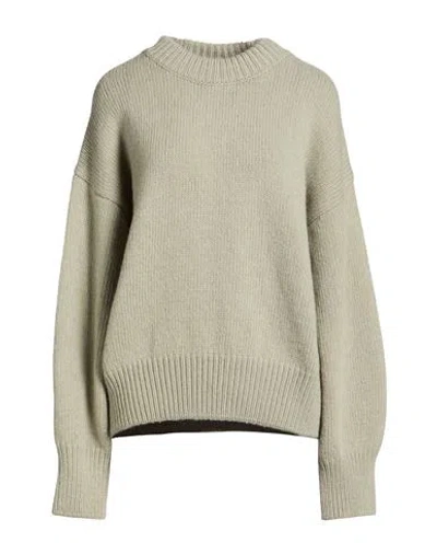 Alysi Woman Sweater Sage Green Size M Virgin Wool, Cashmere In Yellow