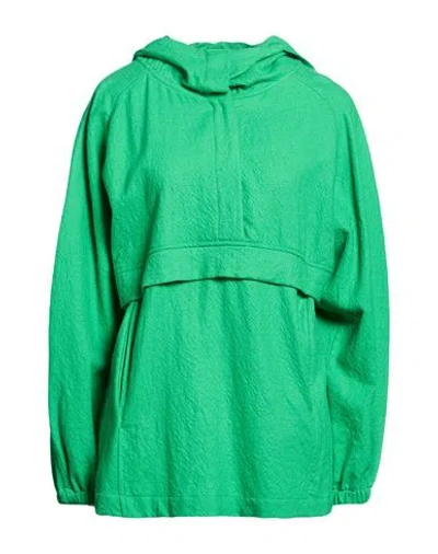 Alysi Woman Sweatshirt Green Size 4 Virgin Wool