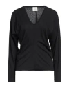 Alysi Woman T-shirt Black Size 4 Cotton, Modal In Black