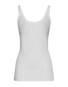Alysi Ribbed-knit Scoop-neck Top In Grigio