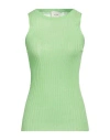 ALYSI ALYSI WOMAN TANK TOP LIME GREEN SIZE XL VISCOSE, POLYESTER