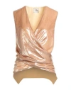 Alysi Woman Top Apricot Size 6 Polyester