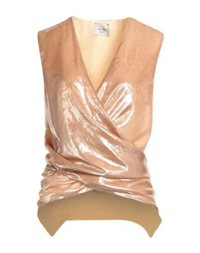 Alysi Woman Top Apricot Size 6 Polyester