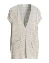 Alysi Woman Blouse Beige Size 6 Viscose In Beige