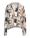 Alysi Woman Top Beige Size 6 Viscose, Cotton In Beige