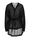 Alysi Woman Top Black Size 6 Cotton In Black