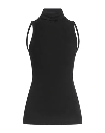 Alysi Woman Top Black Size 6 Virgin Wool