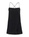 Alysi Woman Top Black Size 8 Silk