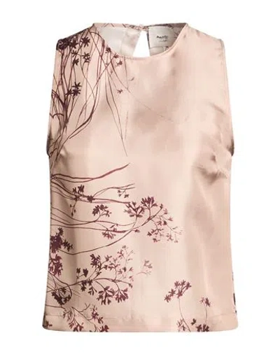 Alysi Woman Top Blush Size 8 Silk In Pink