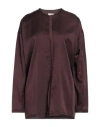 Alysi Woman Top Burgundy Size 2 Cotton, Silk In Red