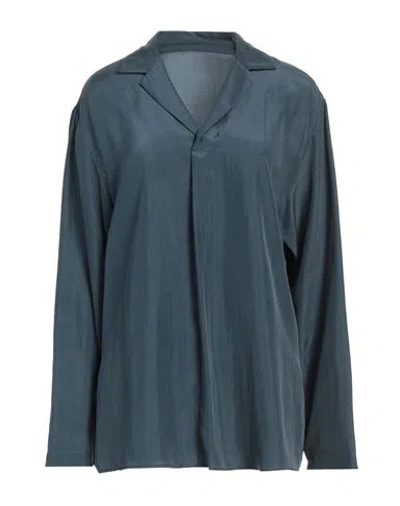 Alysi Woman Top Deep Teal Size 8 Silk In Green