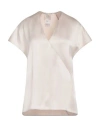Alysi Woman Top Ivory Size 2 Acetate, Viscose In White
