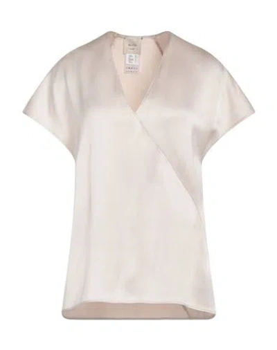 Alysi Woman Top Ivory Size 2 Acetate, Viscose In White