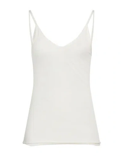 Alysi Woman Top Ivory Size 6 Modal, Wool In White