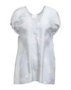 Alysi Woman Top Light Grey Size 6 Silk In Grey
