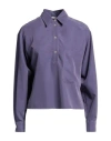 Alysi Woman Top Mauve Size 6 Modal, Polyester In Purple