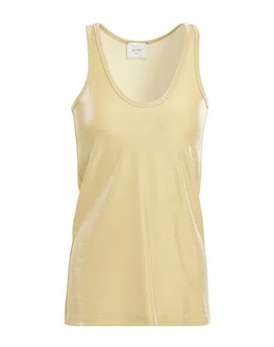 Alysi Woman Top Mustard Size 6 Cotton, Polyester In Yellow