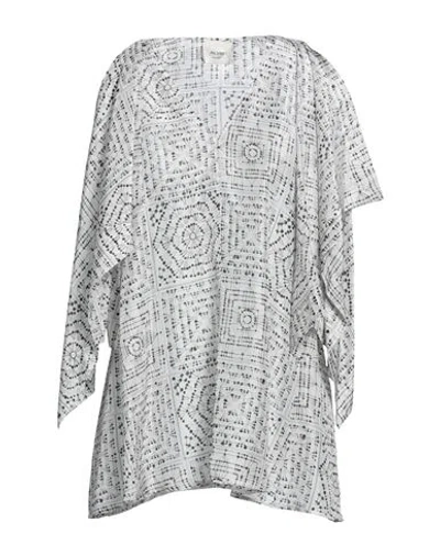 Alysi Woman Top Off White Size 6 Silk