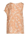 Alysi Woman Top Sand Size 4 Silk In Beige