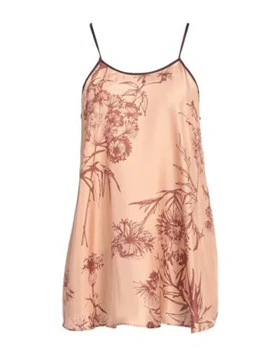 Alysi Woman Top Sand Size 8 Silk In Beige