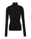 Alysi Woman Turtleneck Black Size L Wool, Acrylic