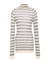 Alysi Woman Turtleneck Cream Size Xl Acrylic, Alpaca Wool, Merino Wool