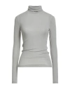 Alysi Woman Turtleneck Light Grey Size 4 Viscose, Wool, Elastane