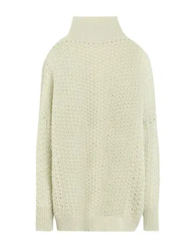 Alysi Woman Turtleneck Sage Green Size L Alpaca Wool, Polyamide