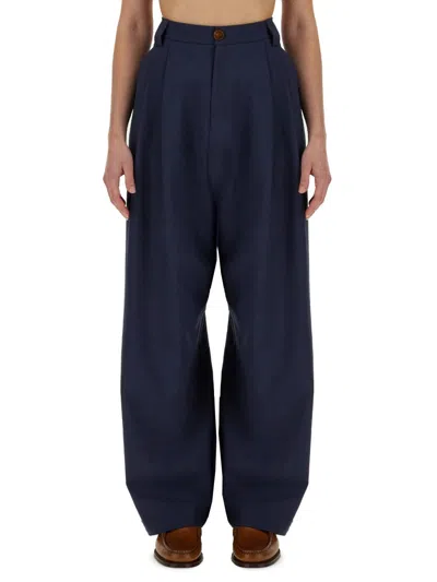 Alysi Women's Canvas Pants In Blue