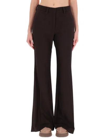Alysi Women's Flared Tailored Pants In Brown