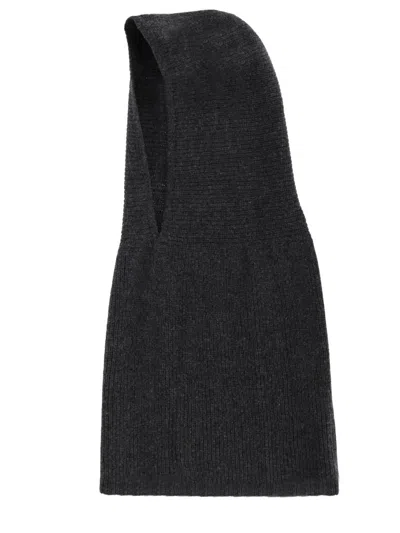 Alysi Knitted Hood In Grey