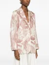 Alysi Printed Single Breasted Jacket In Multi