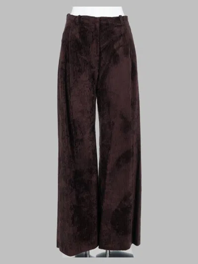 Alysi Women's Viscose-cotton Trousers In Brown