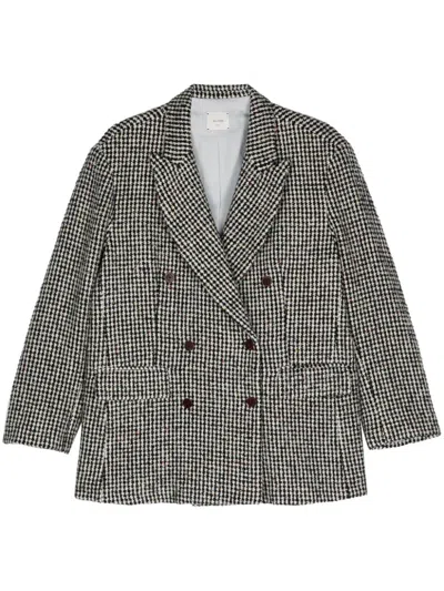 ALYSI ALYSI WOOL BLEND DOUBLE BREASTED COAT