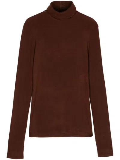 ALYSI ALYSI WOOL BLEND TURTLENECK SWEATER