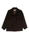 Alysi Lapel Casual Jacket In Brown