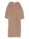 Alysi Wool Coat In Brown