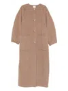 Alysi Wool Coat In Brown