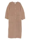 Alysi Wool Coat In Brown