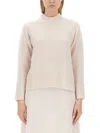 Alysi Chocolat Woman Turtleneck Light Pink Size S Virgin Wool In Neutral