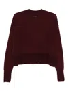 Alysi Wool Sweater In Burgundy