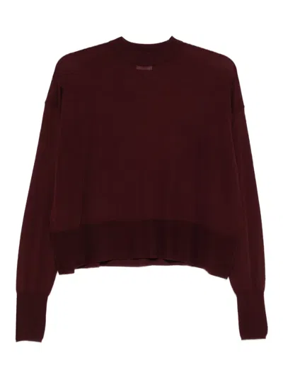 Alysi Wool Sweater In Burgundy
