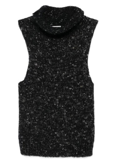 ALYSI ALYSI WOOL TURTLE-NECK TOP