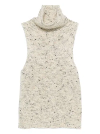 ALYSI ALYSI WOOL TURTLE-NECK TOP