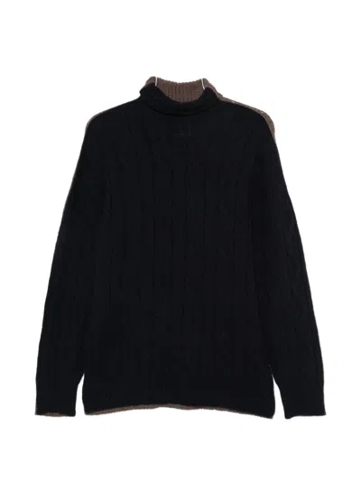 Alysi Wool Turtle-neck Jumper In Black