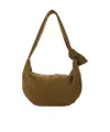 Alysi Brown Wool Bag With Unique Knot Detail In Brown