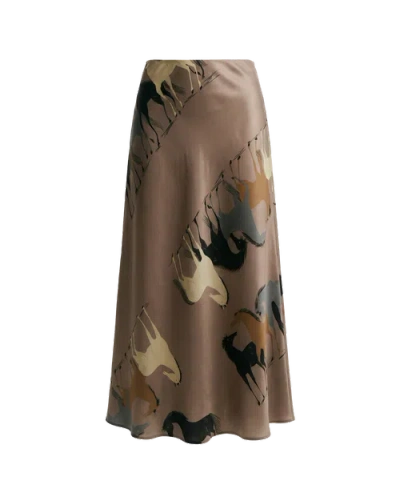 Alyson Eastman A-line Skirt In Animal Print