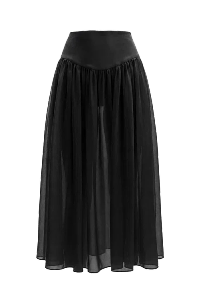 Alyson Eastman Capri Skirt In Black