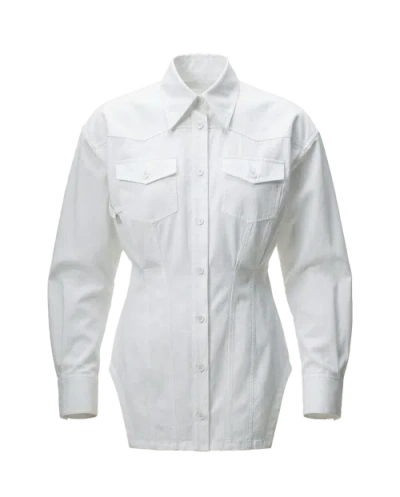Alyson Eastman Riri Button Up In White